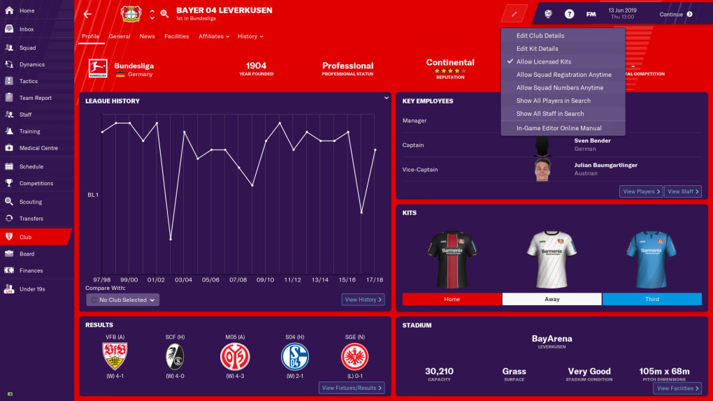 football manager 2019 editor download